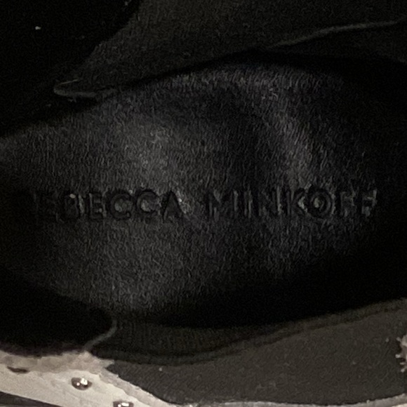Rebecca Minkoff Chelsea Sabeen White Ankle Leather Studded Boots, Size 6 1/2 - Picture 12 of 15